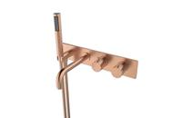 Sanifun Style inbouw badthermostaat muur geborsteld koper