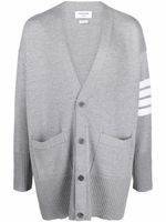 Thom Browne cardigan à col v - Gris - thumbnail