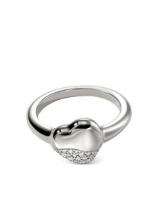 John Hardy bague Pebble Heart en argent sterling