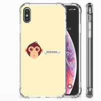 Apple iPhone Xs Max Stevig Bumper Hoesje Monkey - thumbnail