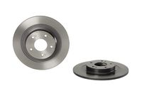 Remschijf COATED DISC LINE BREMBO, Remschijftype: Massief, u.a. für Mitsubishi, Peugeot, Citroën