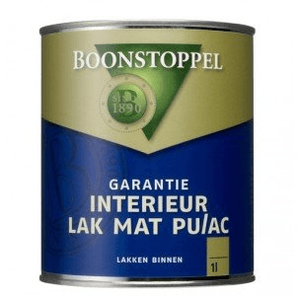 boonstoppel garantie interieurlak mat pu/ac wit 1 ltr