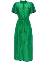 Baruni robe longue Clematis à taille ceinturée - Vert