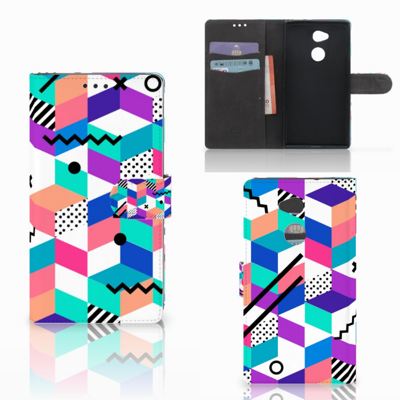 Sony Xperia XA2 Ultra Bookcase Blokken Kleurrijk