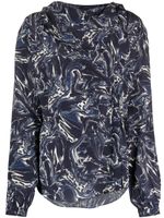 ISABEL MARANT blouse en soie Tiphaine à imprimé marbré - Bleu - thumbnail