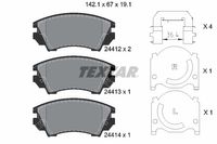 Remblokkenset, schijfrem TEXTAR, u.a. für Saab, Opel, Vauxhall, Chevrolet, GMC