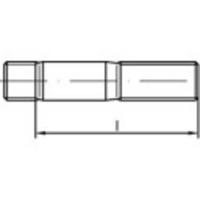 TOOLCRAFT TO-5384082 Tapeinden M20 55 mm DIN 938 Staal Galvanisch verzinkt 10 stuk(s)