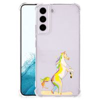 Samsung Galaxy S22 Stevig Bumper Hoesje Horse Color