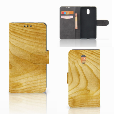 Nokia 3 Book Style Case Licht Hout Nokia 3 Book Style Case Licht Hout