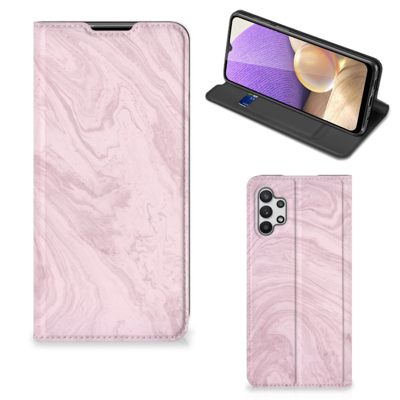 Samsung Galaxy A32 5G Standcase Marble Pink - Origineel Cadeau Vriendin Samsung Galaxy A32 5G Standcase Marble Pink - Origineel Cadeau Vriendin