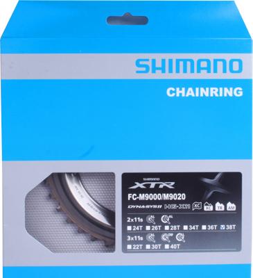Shimano kettingblad FC-M9000/M9020 11V 38T 95 mm zwart