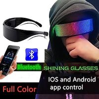led lichtgevende bril app full colour bluetooth lichtgevende bril verjaardagsfeestje rekwisieten Lightinthebox