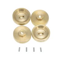 Axial SCX24 4mm Brass Wheel Counterweight 4pcs - thumbnail