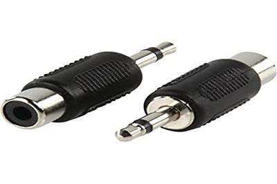 Valueline AC-001 Adapter 3,5 mm jack mono stekker naar RCA female zwart