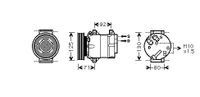 Airco Compressor -8/05 1.4 / 1.6 4300K103