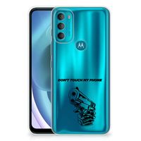 Motorola Moto G71 5G Silicone-hoesje Gun Don't Touch My Phone