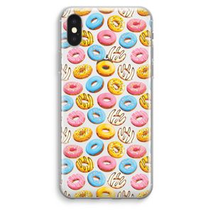 Pink donuts: iPhone XS Max Transparant Hoesje