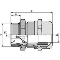 LAPP 53112360 Wartel PG29 Messing Messing 10 stuk(s)