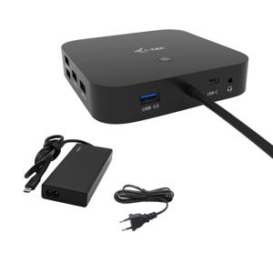 i-tec USB-C HDMI DP Docking Station with Power Delivery 65W + Universal Charger 77 W dockingstation