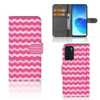 OPPO Reno6 5G Telefoon Hoesje Waves Pink