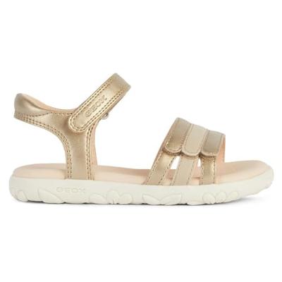 Geox J Haiti Girl Sandalen voor meisjes, platina, 31 EU