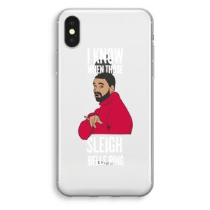 Sleigh Bells Ring: iPhone X Transparant Hoesje