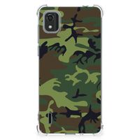 Nokia C2 2nd Edition Doorzichtige Silicone Hoesje Army Dark