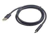 Gembird CCP-USB2-AMCM-6,USB 2.0 naar Type-C kabel (AM/CM), 1,8 m,Zwart