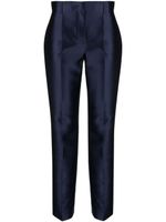 Alberta Ferretti pantalon de costume à taille mi-haute - Bleu