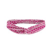 MAYCE Girlslabel Meisjes haarband - Donker roze AOP