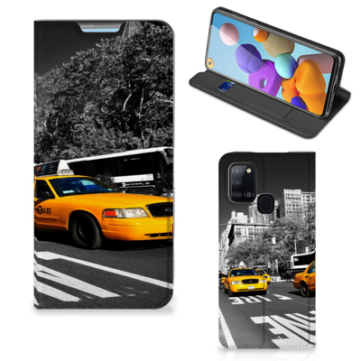 Samsung Galaxy A21s Book Cover New York Taxi Samsung Galaxy A21s Book Cover New York Taxi