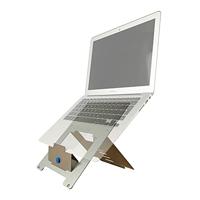R-Go Riser Flexibel Laptopstandaard, Verstelbare notebookstandaard van alunimium, Ergonomich en compact, Compatibel voor laptop (10-22 inch),Opvouwbare en ultradun, Zilver