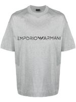 Emporio Armani t-shirt à logo imprimé - Gris