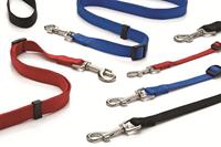 Beeztees Verstelbare linnen van nylon voor honden, zwart, 120 – 180 x 1 cm