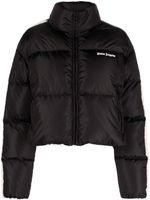 Palm Angels logo-embroidered puffer jacket - Noir