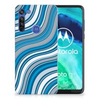 Motorola Moto G8 TPU bumper Waves Blue