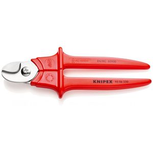 Knipex Knipex-Werk 95 06 230 VDE-kabelschaar Geschikt voor (striptechniek) Aluminium- en koperkabel, een- en meerdraads 16 mm 50 mm² 1