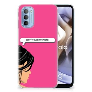 Motorola Moto G31 | G41 Silicone-hoesje Woman Don't Touch My Phone