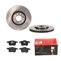 Remmenset, remschijf BREMBO, Remschijftype: Binnen geventileerd, Inbouwplaats: Vooras, u.a. für Cadillac, Saab, Opel, Vauxhall