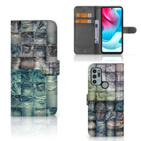 Wallet Case met Pasjes Motorola Moto G60s Spijkerbroeken - thumbnail