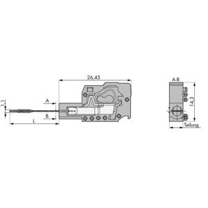 Teststekkermodule met contacttong WAGO GmbH & Co. KG 231-155 WAGO Inhoud: 100 stuk(s)