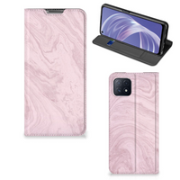 OPPO A73 5G Standcase Marble Pink - Origineel Cadeau Vriendin - thumbnail