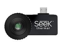 Seek Thermal Compacte hoge resolutie thermische beeldcamera met micro-USB-connector en beschermende waterdichte behuizing voor Android-apparaten, zwart
