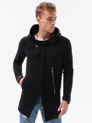 Herenhoodie met rits Haga B668 - zwart, maat L Herenhoodie met rits Haga B668 - zwart, maat L