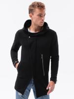 Herenhoodie met rits Haga B668 - zwart, maat L
