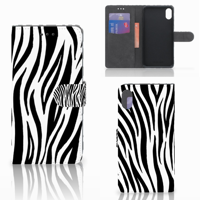 Apple iPhone Xs Max Telefoonhoesje met Pasjes Zebra