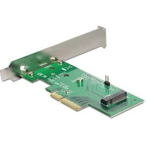 Delock 89370 PCI Express x4-kaart > 1 x interne NVMe M.2 Key M 80 mm - Low Profile Form Factor