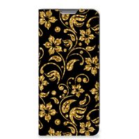 Xiaomi 12 | 12X Smart Cover Gouden Bloemen