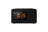 Panasonic FM-radio RC-800EG-K I FM/AM-radio klok, net- of batterijvoeding, voorinstellingsfunctie, dubbele alarmfunctie, zwart lcd-display, Franse versie