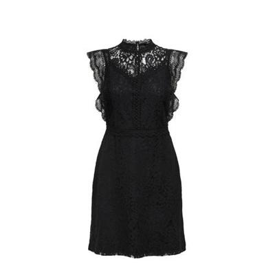 ONLY jurk ONLKARO met kant zwart